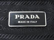 1円 PRADA プラダ テスートナイロン ハンドバッグ ショルダー トート 肩掛けかばん レディース ブラック系 AY1949_画像6