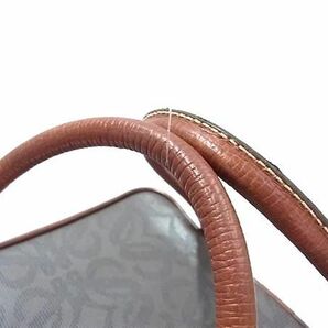 1円 ■美品■ LOEWE ロエベ リピートアナグラム PVC×レザー 2WAY クロスボディ ショルダー ハンドバッグ レディース ブラウン系 BL0011の画像2