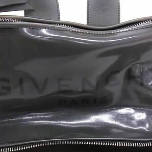 1円 ■美品■ GIVENCHY ジバンシィ ビニール×レザー 2WAY ショルダーバッグ ハンドバッグ レディース グレー系 BG7881の画像6