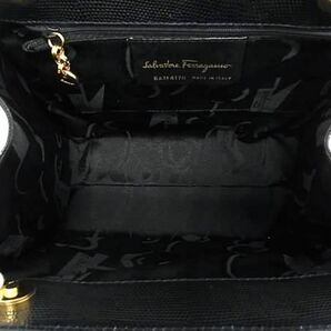 1円 ■新品同様■ Salvatore Ferragamo フェラガモ BA214178 ヴァラリボン リザード型押しレザー 2WAY ハンドバッグ ショルダー FA5941の画像5