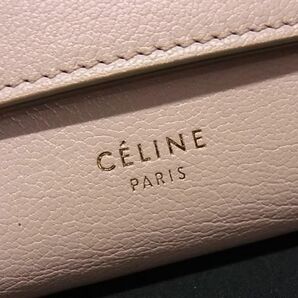 1円 ■極美品■ CELINE セリーヌ マルチファンクション レザー 三つ折り 財布 ウォレット 小銭入れ 札入れ ライトベージュ系 AV9831の画像8