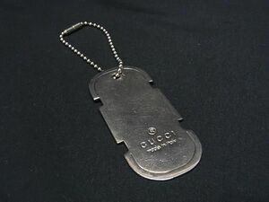 1 jpy GUCCI Gucci dog tag key holder charm lady's men's silver group AW5753