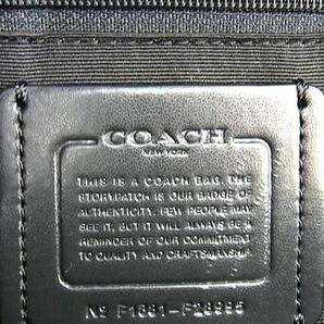 1円 ■極美品■ COACH コーチ F28995 レザー リュックサック バックパック レディース ブラック系 AW6739の画像6