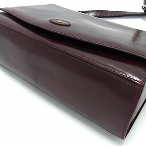 1円 ■美品■ BALLY バリー レザー ショルダーバッグ ショルダー 肩掛け レディース ボルドー系 BK0762の画像4