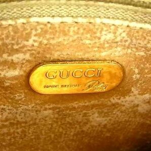 1円 ■美品■ GUCCI オールドグッチ ヴィンテージ グッチプラス PVC×レザー クロスボディ ショルダーバッグ 斜め掛け ブラウン系 AW8456の画像6