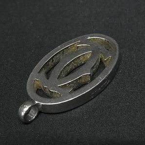 1円 Cartier カルティエ 2Cロゴ ネックレストップ ペンダントトップ チャーム アクセサリー レディース メンズ シルバー系 BI1928の画像2