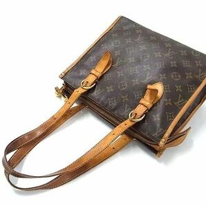 1円 LOUIS VUITTON ルイヴィトン M40007 モノグラム ポパンクール オ ハンドバッグ トート ショルダー レディース ブラウン系 BG7861の画像3