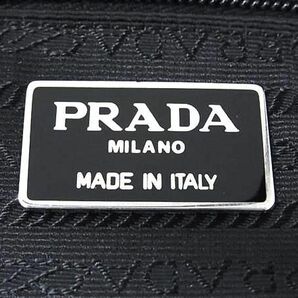 1円 ■美品■ PRADA プラダ レザー×テスートナイロン ハンドバッグ トートバッグ レディース ブラック系 DA9112の画像6