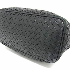 1円 BOTTEGA VENETA ボッテガヴェネタ イントレチャート レザー ワンショルダーバッグ 肩掛けかばん レディース ブラック系 AY1734の画像4