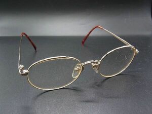 RALPH LAUREN ラルフローレン RL WS-26 度入り 眼鏡 メガネ めがね メンズ レディース ゴールド系DE1386