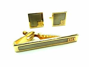 ■ Красивые товары ■ Givenchy Givenchy Logo Plat Pin Pin Pin Cuffs Кнопка запонок 2 -piece Set Gold × Silver System DE1441