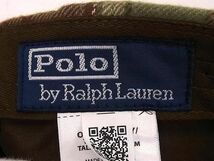 ■新品■未使用■ POLO RALPH LAUREN ポロラルフローレン コットン％ チェック柄 帽子 レディース グリーン系×ブラウン系 AS7437_画像4