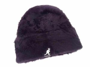 ■新品同様■ KANGOL カンゴール シュプリーム コラボ アンゴラ×ナイロン ニット帽 ニットキャップ 帽子 ブラック系 AU1192