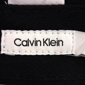 ■新品同様■ Calvin Klein カルバンクライン コットン100％ ベースボールキャップ 帽子 レディース メンズ ブラック系 FA1248の画像4