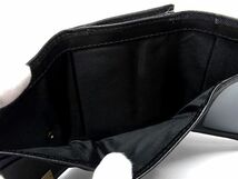 ■新品■未使用■ Vivienne Westwood ヴィヴィアンウエストウッド オーブ レザー がま口 三つ折り 財布 ウォレット ブラック系 AW1924_画像5
