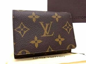 ■新品同様■ LOUIS VUITTON ルイヴィトン M62920 モノグラム アンヴェロップ カルト ドゥ ヴィジット カードケース ブラウン系 FA4165