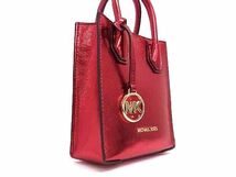 ■新品■未使用■ MICHAEL KORS マイケルコース レザー 2WAY クロスボディ ショルダーバッグ ハンドバッグ ポシェット レッド系 CC2469_画像2