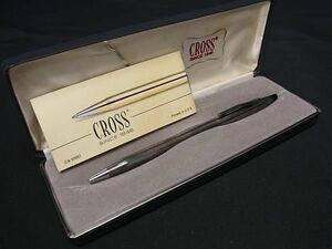 1円 CROSS クロス ツイスト式 ボールペン 筆記用具 文房具 ステーショナリー レディース メンズ シルバー系×ブラック系 FA1666