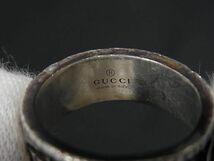 1円 GUCCI グッチ GGマーモント SV925 リング 指輪 アクセサリー 表記サイズ 16(約11号) レディース メンズ シルバー系 AX4365_画像4