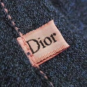 1円 ■美品■ ChristianDior ディオール コットン×ポリウレタン 長袖 カーディガン トップス サイズ36 レディース 洋服 ネイビー系 AW4853の画像4