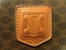 1円 ■美品■ CELINE セリーヌ マカダム柄 PVC×レザー ハンドバッグ ボストンバッグ 旅行かばん レディース メンズ ブラウン系 BJ2730_画像6