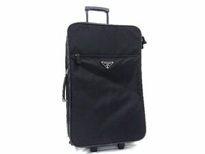 1 jpy PRADA Prada te Hsu to nylon 2 wheel Carry case suitcase carry bag travel bag traveling bag black group EA2205