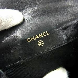 1円 CHANEL シャネル ココマーク キャビアスキン 二つ折り 財布 ウォレット 札入れ 小銭入れ レディース ブラック系 FA3668の画像6