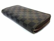 1円 LOUIS VUITTON ルイヴィトン N60015 ダミエ ジッピーウォレット ラウンドファスナー 長財布 ウォレット 札入れ ブラウン系 FB0127_画像2