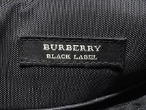 1円 BURBERRY バーバリーブラックレーベル ナイロン×レザー クロスボディ ショルダーバッグ 斜め掛け ブラック系×ベージュ系 FD0026_画像6