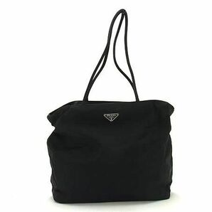 1円 ■美品■ PRADA プラダ テスートナイロン トートバッグ ショルダーバッグ 肩掛け レディース ブラック系 FD0029の画像1