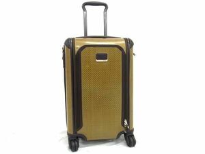 1円 TUMI トゥミ ポリカーボネート ダイヤルロック式 4輪 キャリーバッグ キャリーケース スーツケース ゴールド系 BL0039