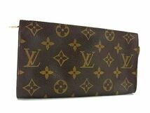 1円 ■美品■ LOUIS VUITTON ルイヴィトン モノグラム バケット用ポーチ マルチケース 小物入れ レディース メンズ ブラウン系 BL0293_画像1