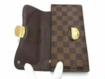 1円 ■美品■ LOUIS VUITTON ルイヴィトン N61747 ダミエ ポルトフォイユ システィナ 二つ折り 長財布 ウォレット ブラウン系 BG7902_画像3