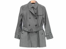 1円 ■極美品■ BURBERRY バーバリーブラックレーベル コットン100％ ジャケット アウター コート 上着 洋服 グレー系 BL0518_画像1