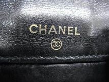 1円 CHANEL シャネル ココマーク キャビアスキン 二つ折り 財布 ウォレット 札入れ 小銭入れ レディース ブラック系 BL0519_画像6