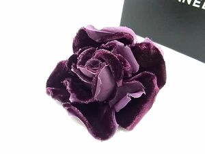 1 jpy # beautiful goods # CHANEL Chanel turtle rear pin brooch corsage accessory lady's purple series BG8363