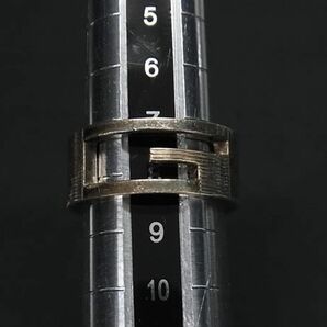 1円 GUCCI グッチ ブランデッドG SV925 リング 指輪 表記サイズ 8 (約8号) レディース メンズ シルバー系 BG8429の画像3