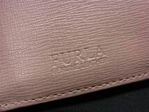 1円 ■美品■ FURLA フルラ レザー 三つ折り 財布 ウォレット 札入れ 小銭入れ レディース ピンクグレー系 BG7954_画像7