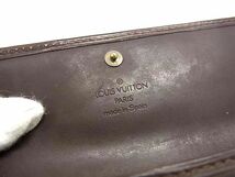 1円 LOUIS VUITTON ルイヴィトン M6357D エピ ポシェット ポルトモネ カルトクレディ 長財布 ウォレット 札入れ ブラウン系 BG8450_画像6