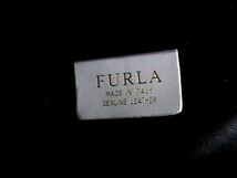 1円 ■極美品■ FURLA フルラ レザー タッセル トートバッグ ワンショルダーバッグ 肩掛け レディース ブラック系×アイボリー系 FA6266_画像6