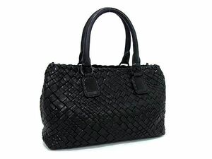 1 jpy # ultimate beautiful goods # FALORNIfaroruni leather knitting tote bag handbag bag lady's black group FA6270