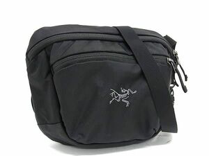 1円 ■極美品■ ARC’TERYX アークテリクス ナイロン ボディバッグ ウエストポーチ ウエストバッグ メンズ ブラック系 FA6304