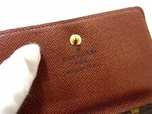 1円 LOUIS VUITTON ルイヴィトン M61652 モノグラム ポルトモネ ビエ カルトクレディ 三つ折り 財布 ブラウン系 FA6405_画像6