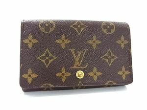 1円 ■美品■ LOUIS VUITTON ルイヴィトン M61730 モノグラム ポルトモネ ビエトレゾール 二つ折り 財布 ウォレット ブラウン系 FA6498