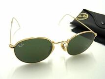 1円 ■極美品■ Ray-Ban レイバン RB3447 ROUND METAL 50□21 145 サングラス メガネ 眼鏡 レディース ゴールド系 FA6638_画像1