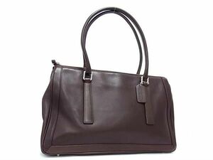 1 jpy # ultimate beautiful goods # COACH Coach 9420 leather tote bag shoulder shoulder .. lady's men's brown group BI2072