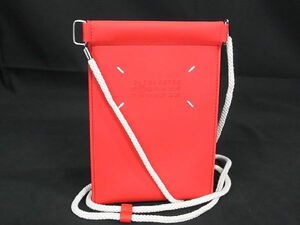 1 иен # новый товар # не использовался # Maison Margiela mezzo n Margiela Raver Cross корпус сумка на плечо небольшая сумочка оттенок красного EA2234