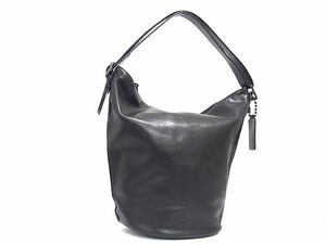 1 jpy # ultimate beautiful goods # COACH Coach 32282 leather one shoulder bag handbag shoulder .. bag lady's men's black group BI2084