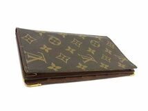 1円 LOUIS VUITTON ルイヴィトン モノグラム 二つ折り 長財布 ウォレット 札入れ カード入れ レディース メンズ ブラウン系 FA7587_画像2