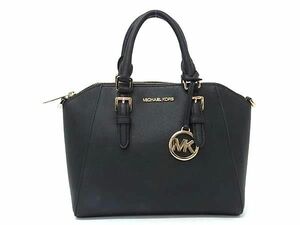 1 jpy # beautiful goods # MICHAEL KORS Michael Kors leather handbag tote bag lady's black group BK1179